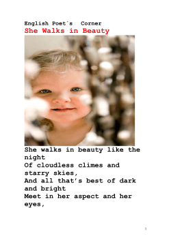 She Walks in Beauty