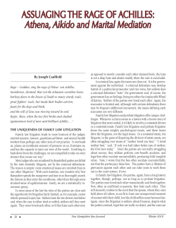 Assuaging the Rage of Achilles: Athena, Aikido