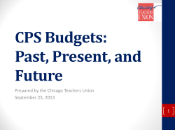 CPS Budget Presentation - Illinois State Board of Education