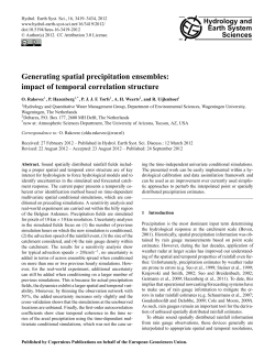 Generating spatial precipitation ensembles: impact of temporal