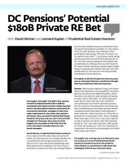DC Pensions` Potential $180B Private RE Bet