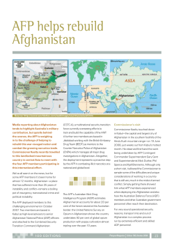 AFP helps rebuild Afghanistan