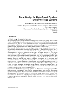 Rotor Design for High-Speed Flywheel Energy