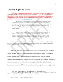Chapter 1: Peoples and Nations