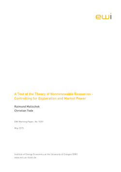 A Test of the Theory of Nonrenewable Resources