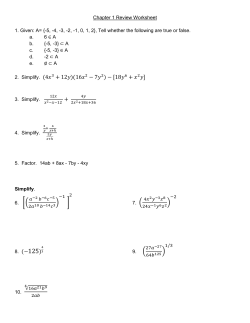 2. Simplify. (4    3 + 12    )(16     2 − 7    2) − [18     6