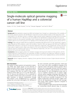 Single-molecule optical genome mapping of a human HapMap and