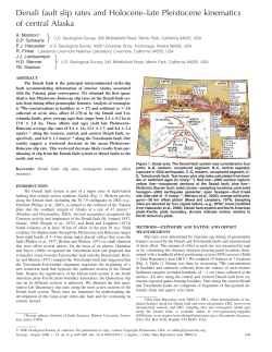 Denali fault slip rates and Holocene–late Pleistocene kinematics of
