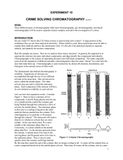 CRIME SOLVING CHROMATOGRAPHY rev 8/12