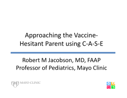 Making the CASE for Vaccines