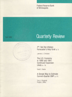 A Simple Way to Estimate Current-Quarter GNP