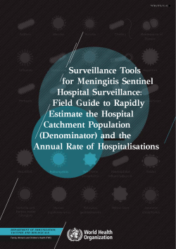 Surveillance Tools for Meningitis Sentinel Hospital Surveillance