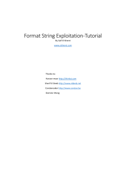 Format Strings Exploitation Tutorial - Exploit-DB
