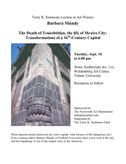 Terry K. Simmons Lecture in Art History