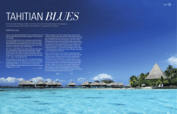 From the atoll of Rangiroa, stalled in time but with some of the best