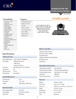 HuddleCam 18X Data Sheet