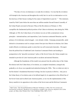 The Cuban Heresy: Making Revolution in Latin