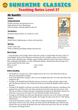 Teachers Notes