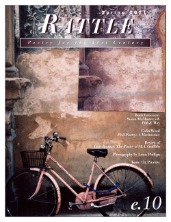 RATTLE e.10 - Rattle: Poetry