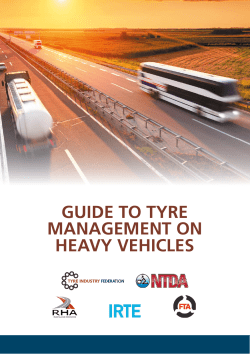guide to tyre management on heavy vehicles