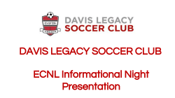 Davis Legacy ECNL Program 2017