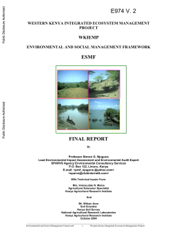 68 pages - World bank documents