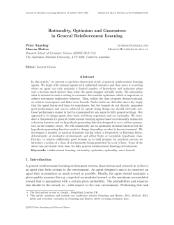 Rationality, Optimism and Guarantees in General Reinforcement