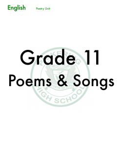ENG3C Poems