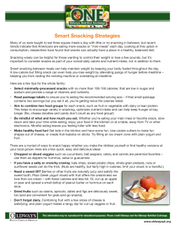 Smart Snacking Strategies