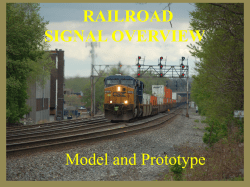 RAILROAD SIGNAL OVERVIEW Model and Prototype