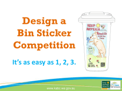 Design a Bin Sticker Competition