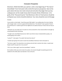 (P181 #13) With your partner, write a new beginning of &ldquo;The Cask of