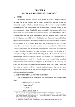 chapter 4 crime and theories of punishment