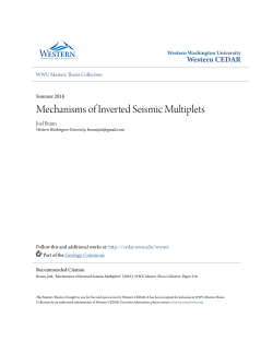 Mechanisms of Inverted Seismic Multiplets