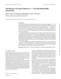 The discovery of a type II quasar at z= 1.65 with integral