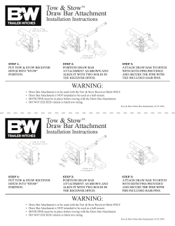 Draw Bar Instructions