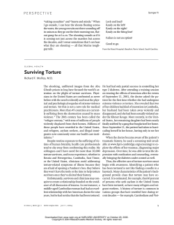 Surviving Torture