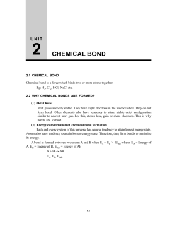 2 CHEMICAL BOND