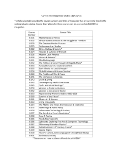 Current Interdisciplinary Studies