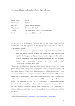 Text on Human Dignity