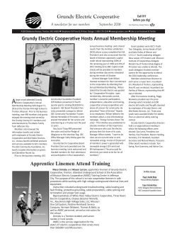 Sept 2016 - Grundy Electric Cooperative