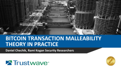 bitcoin transaction malleability theory in practice