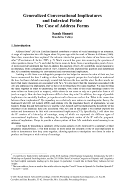 complete paper - Cascadilla Proceedings Project