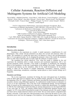 Cellular Automata, Reaction-Diffusion and