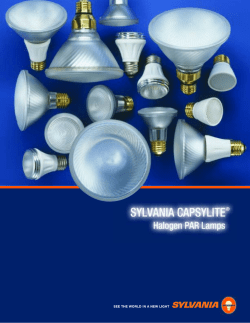 Sylvania Capsylite Halogen PAR Lamps
