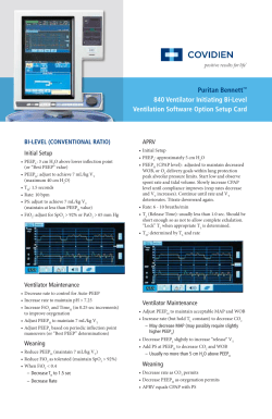 Puritan Bennett™ 840 ventilator initiating Bi-Level