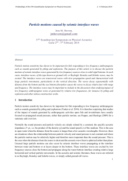Particle motions caused by seismic interface waves