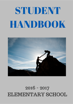 ES Handbook - American School of Kuwait