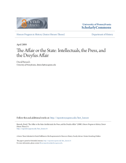 The Affair or the State: Intellectuals, the Press