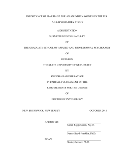 importance of marriage for asian indian women in the u